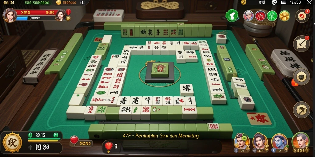 Screenshot gameplay Mahjong 47F menampilkan momen seru dan strategis.