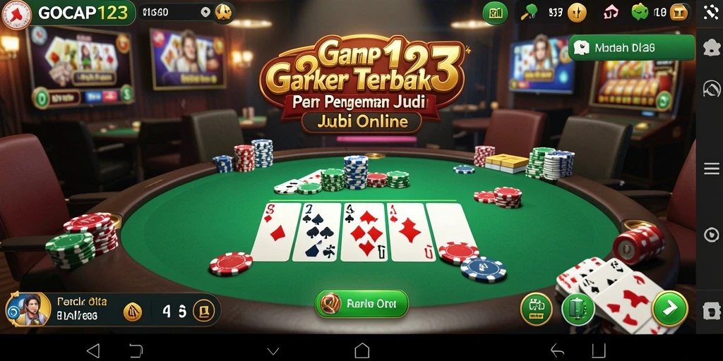 Tampilan gameplay Poker yang menarik di GOCAP123.