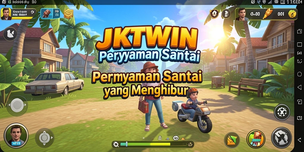 Tampilan gameplay <strong>JKTWIN</strong> yang menarik dan penuh warna.