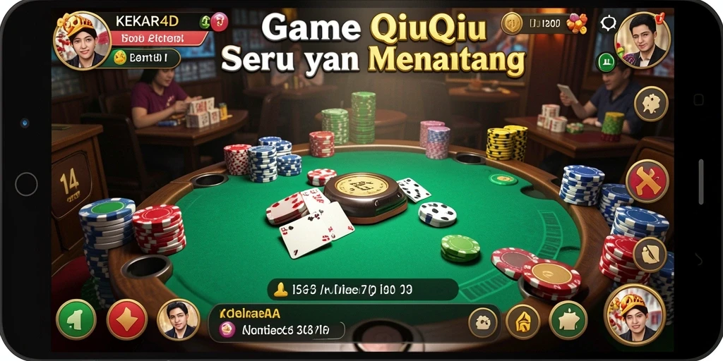 Tampilan utama gameplay QiuQiu yang menarik di KEKAR4D.