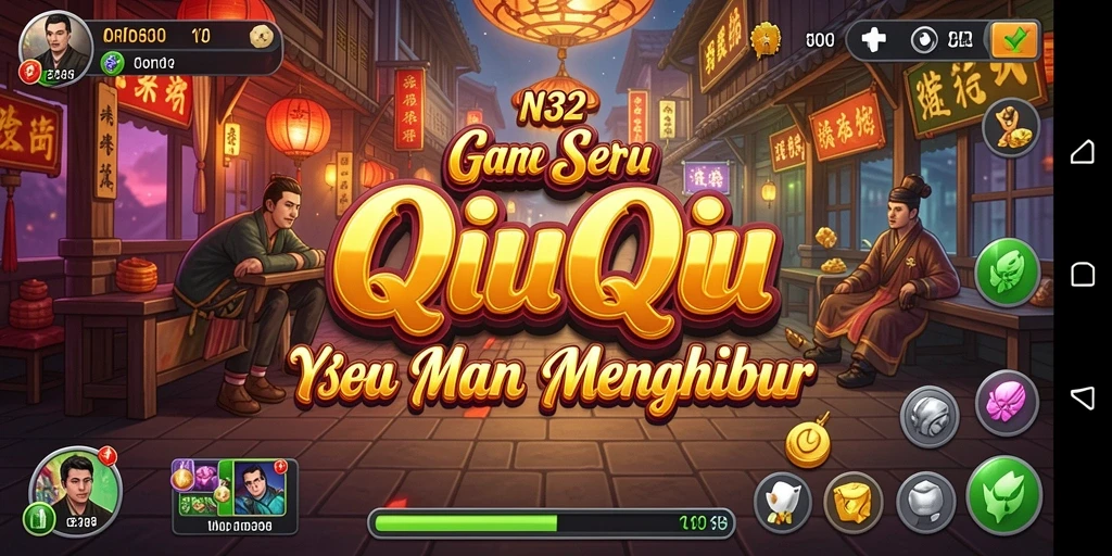 Screenshot gameplay QiuQiu yang menegangkan di N32.