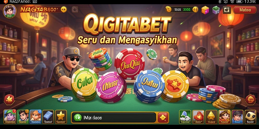 Tampilan gameplay seru dari NAGITABET saat bermain QiuQiu.